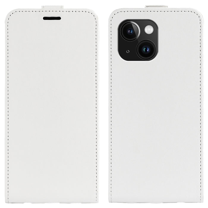 Estuche de cuero para teléfono con tapa vertical individual con textura R64