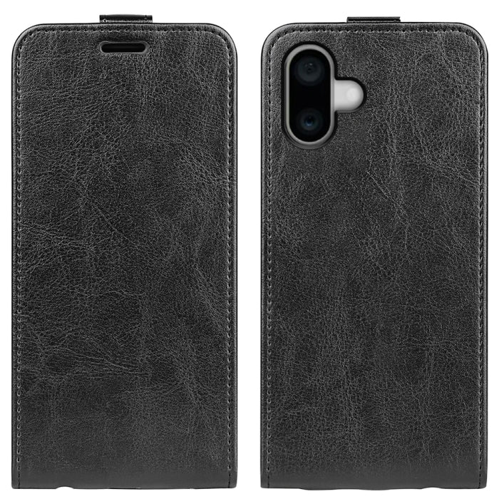 Estuche de cuero para teléfono con tapa vertical individual con textura R64