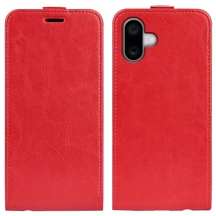 Estuche de cuero para teléfono con tapa vertical individual con textura R64