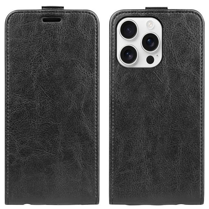 Estuche de cuero para teléfono con tapa vertical individual con textura R64
