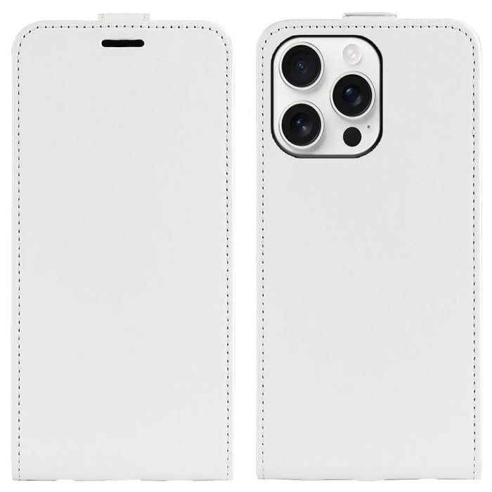 Estuche de cuero para teléfono con tapa vertical individual con textura R64