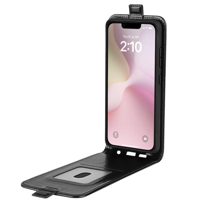 Estuche de cuero para teléfono con tapa vertical individual con textura R64