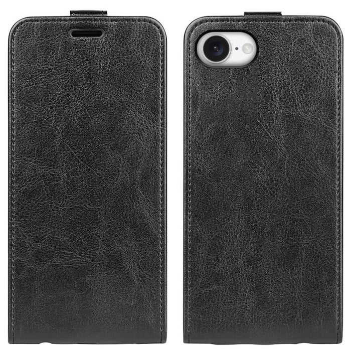 Estuche de cuero para teléfono con tapa vertical individual con textura R64
