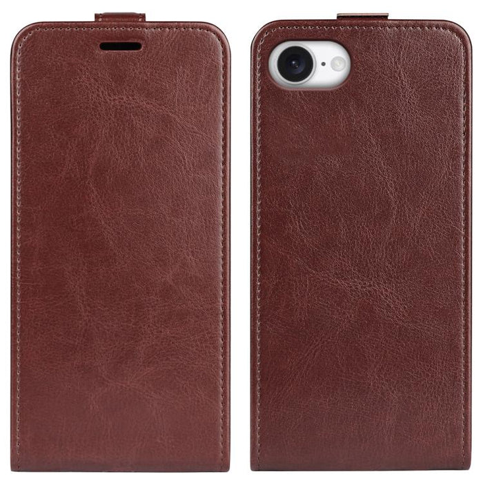Estuche de cuero para teléfono con tapa vertical individual con textura R64
