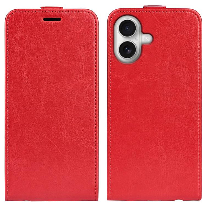 Estuche de cuero para teléfono con tapa vertical individual con textura R64