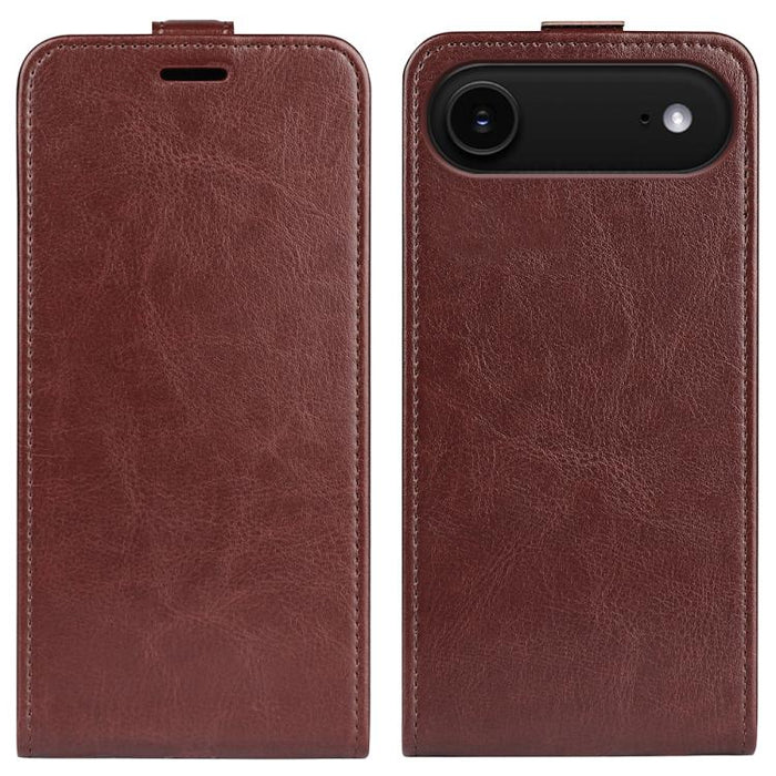 Estuche de cuero para teléfono con tapa vertical individual con textura R64
