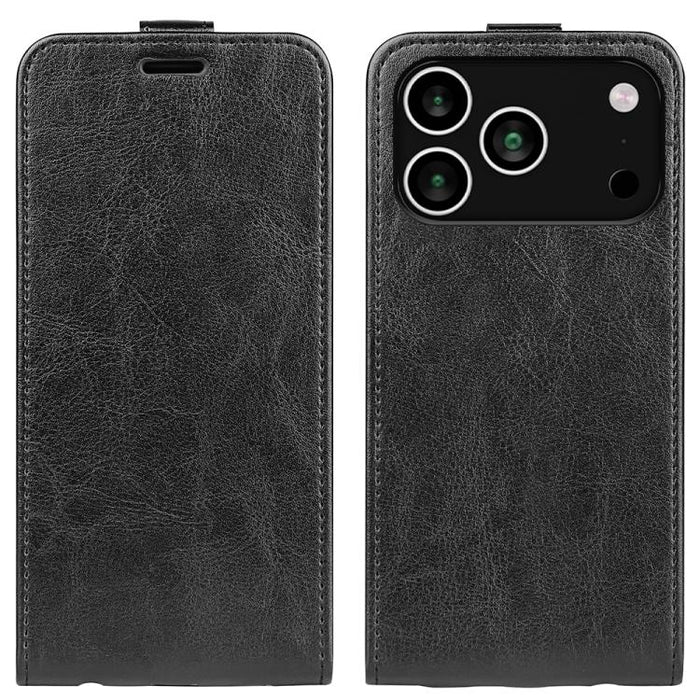 Estuche de cuero para teléfono con tapa vertical individual con textura R64