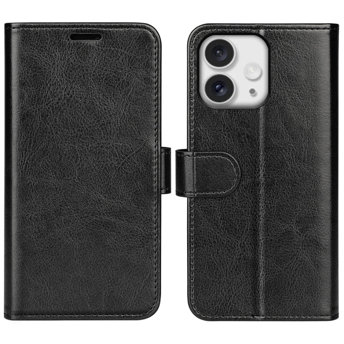 Estuche para teléfono de cuero con tapa horizontal con textura R64