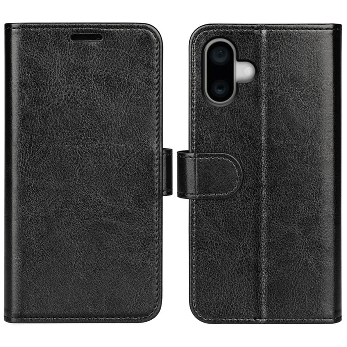 Estuche para teléfono de cuero con tapa horizontal con textura R64