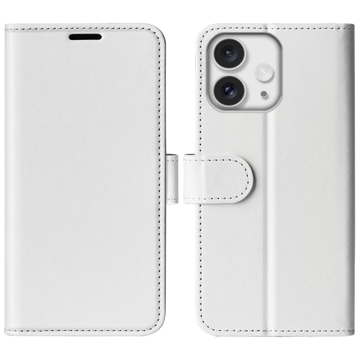 Estuche para teléfono de cuero con tapa horizontal con textura R64