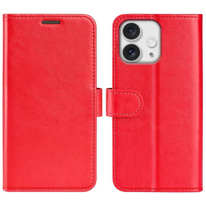 Estuche para teléfono de cuero con tapa horizontal con textura R64