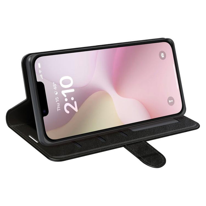 Estuche para teléfono de cuero con tapa horizontal con textura R64