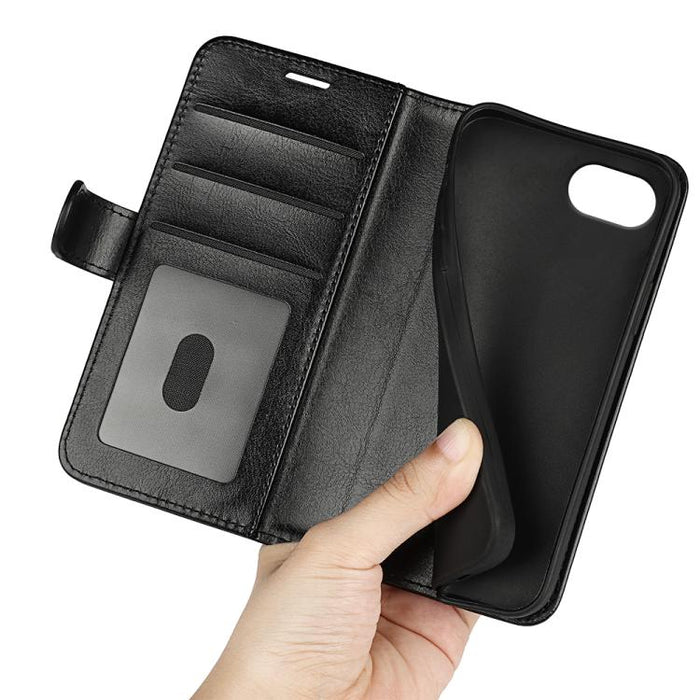 Estuche para teléfono de cuero con tapa horizontal con textura R64