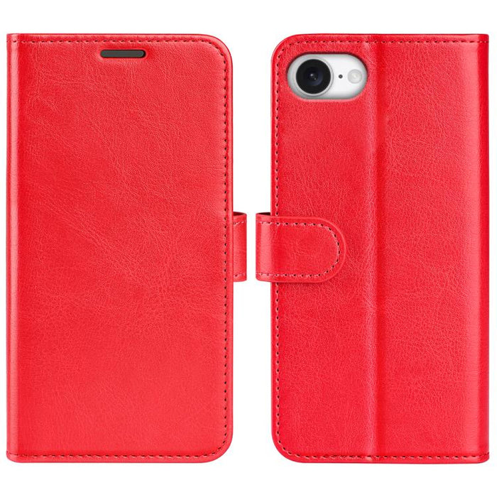 Estuche para teléfono de cuero con tapa horizontal con textura R64