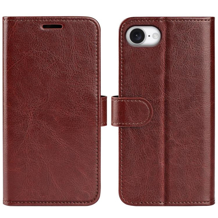 Estuche para teléfono de cuero con tapa horizontal con textura R64