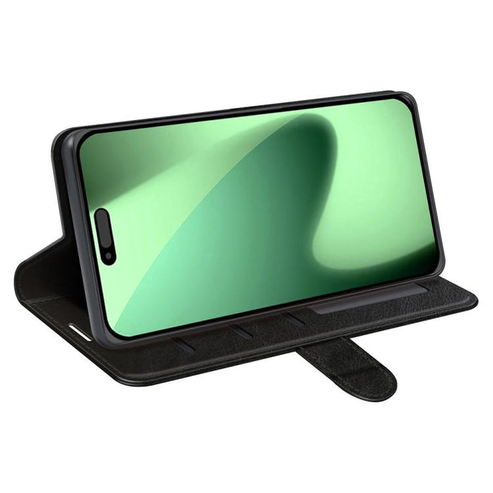 Estuche para teléfono de cuero con tapa horizontal con textura R64