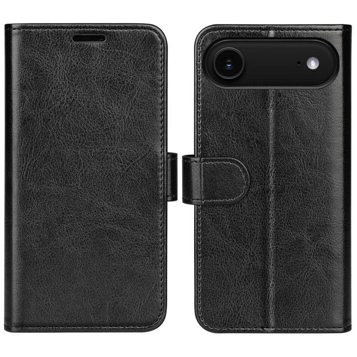 Estuche para teléfono de cuero con tapa horizontal con textura R64