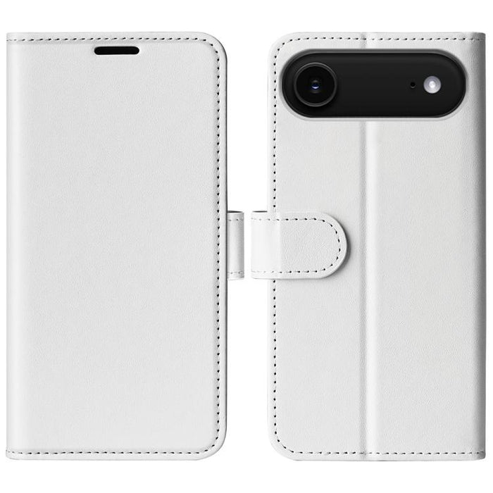 Estuche para teléfono de cuero con tapa horizontal con textura R64