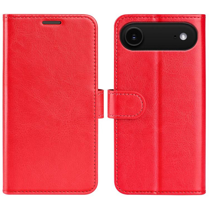 Estuche para teléfono de cuero con tapa horizontal con textura R64