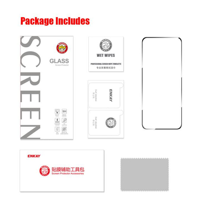 ENKAY Hat-Prince Full Glue High Película de vidrio templado de aluminio y silicio, For Redmi Note 15 Pro 5G Global 163.6mm, For Redmi 15C Global 171mm / Poco C85, For Redmi 15C 5G / 4G EU 173mm, For Redmi 13X, For Redmi Note 14S 4G, For Redmi Turbo 4  ...