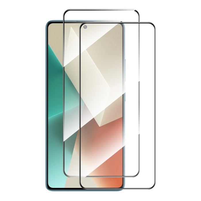 2 uds ENKAY Hat-Prince Full Glue alta película de vidrio templado de aluminio y silicio, For Redmi Note 15 Pro 5G Global 163.6mm, For Redmi 15C Global 171.5mm / Poco C85, For Redmi 15C 5G / 4G EU 173mm, For Redmi 13X, For Redmi Note 14S 4G             ...