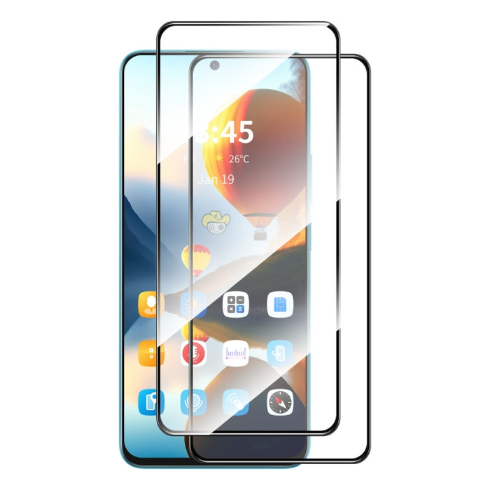 2 uds ENKAY Hat-Prince Full Glue alta película de vidrio templado de aluminio y silicio, For Redmi Note 15 Pro 5G Global 163.6mm, For Redmi 15C Global 171.5mm / Poco C85, For Redmi 15C 5G / 4G EU 173mm, For Redmi 13X, For Redmi Note 14S 4G             ...