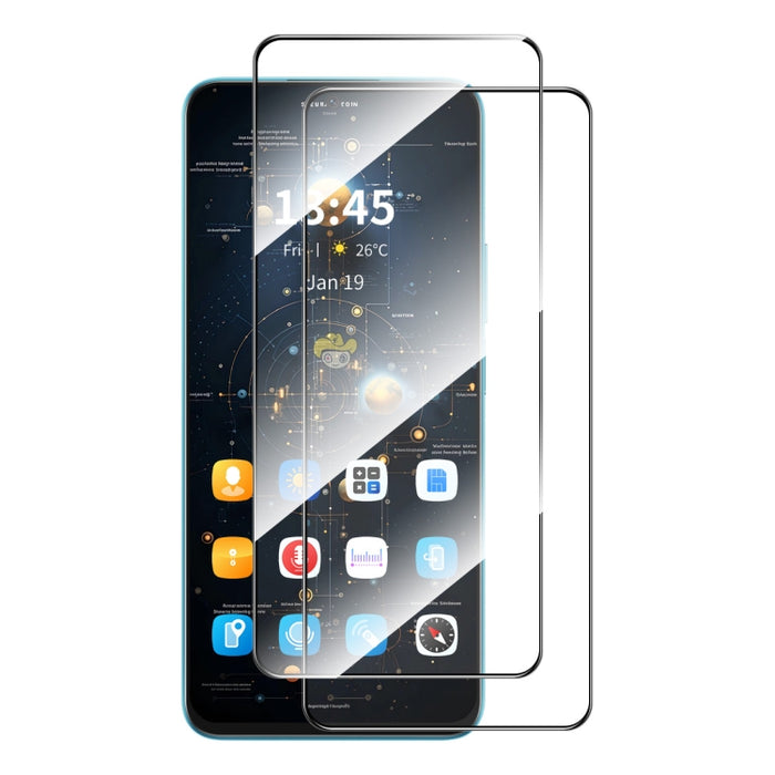 2 uds ENKAY Hat-Prince Full Glue alta película de vidrio templado de aluminio y silicio, For Redmi Note 15 Pro 5G Global 163.6mm, For Redmi 15C Global 171.5mm / Poco C85, For Redmi 15C 5G / 4G EU 173mm, For Redmi 13X, For Redmi Note 14S 4G             ...