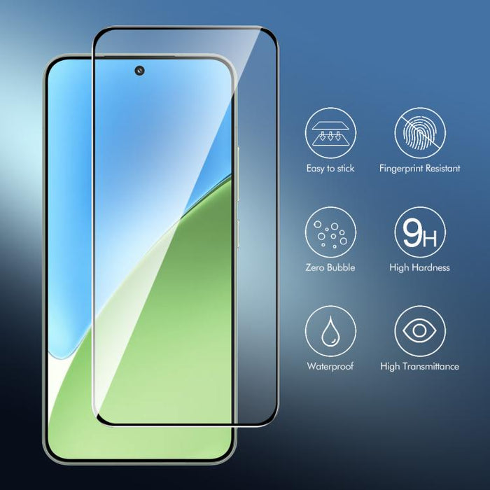 2 uds ENKAY Hat-Prince Full Glue alta película de vidrio templado de aluminio y silicio, For Redmi Note 15 Pro 5G Global 163.6mm, For Redmi 15C Global 171.5mm / Poco C85, For Redmi 15C 5G / 4G EU 173mm, For Redmi 13X, For Redmi Note 14S 4G             ...