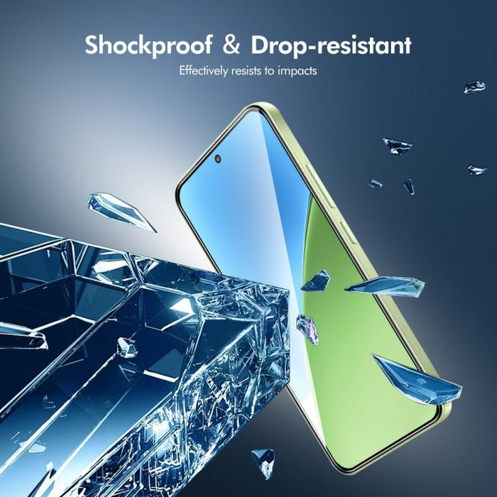 2 uds ENKAY Hat-Prince Full Glue alta película de vidrio templado de aluminio y silicio, For Redmi Note 15 Pro 5G Global 163.6mm, For Redmi 15C Global 171.5mm / Poco C85, For Redmi 15C 5G / 4G EU 173mm, For Redmi 13X, For Redmi Note 14S 4G             ...