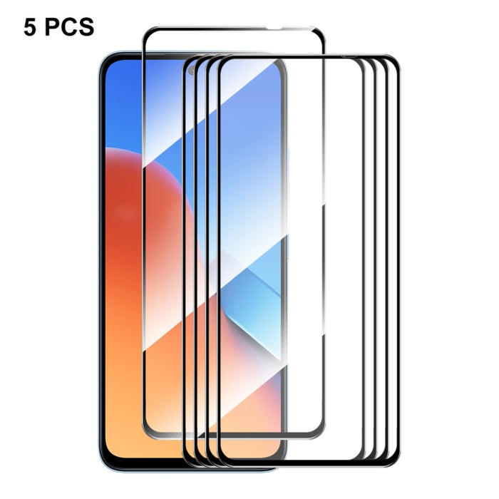 5 uds ENKAY Hat-Prince Full Glue alta película de vidrio templado de aluminio y silicio, For Redmi Note 15 Pro 5G Global 163.6mm, For Redmi 15C Global 171.5mm / Poco C85, For Redmi 15C 5G / 4G EU 173mm, For Redmi 13X, For Redmi Note 14S 4G             ...
