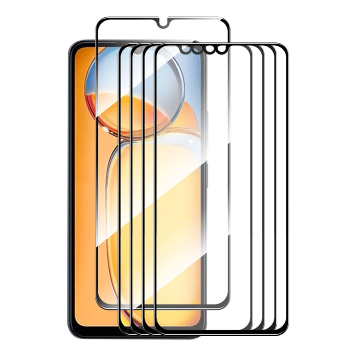 5 uds ENKAY Hat-Prince Full Glue alta película de vidrio templado de aluminio y silicio, For Redmi Note 15 Pro 5G Global 163.6mm, For Redmi 15C Global 171.5mm / Poco C85, For Redmi 15C 5G / 4G EU 173mm, For Redmi 13X, For Redmi Note 14S 4G             ...