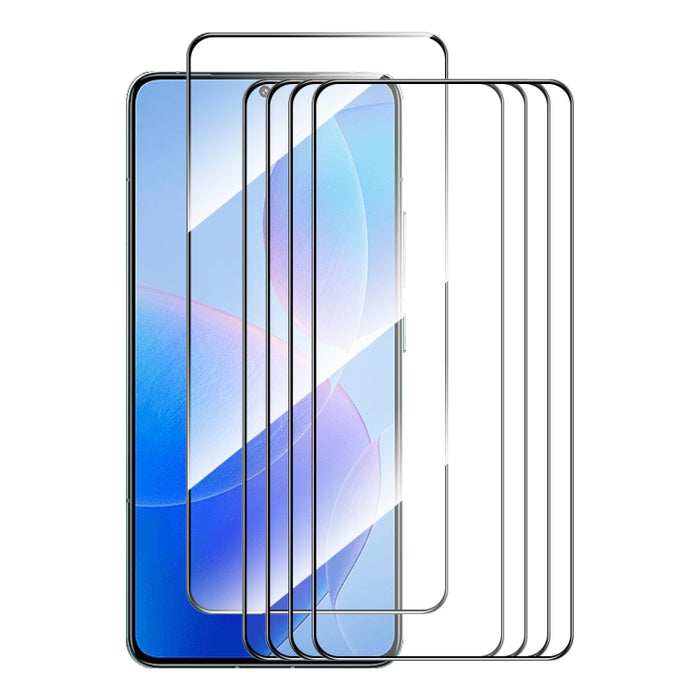 5 uds ENKAY Hat-Prince Full Glue alta película de vidrio templado de aluminio y silicio, For Redmi Note 15 Pro 5G Global 163.6mm, For Redmi 15C Global 171.5mm / Poco C85, For Redmi 15C 5G / 4G EU 173mm, For Redmi 13X, For Redmi Note 14S 4G             ...