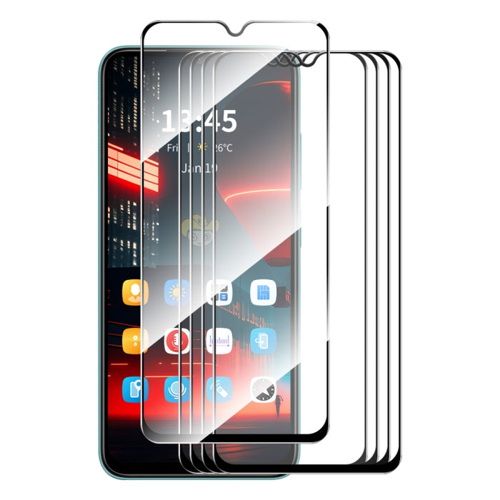5 uds ENKAY Hat-Prince Full Glue alta película de vidrio templado de aluminio y silicio, For Redmi Note 15 Pro 5G Global 163.6mm, For Redmi 15C Global 171.5mm / Poco C85, For Redmi 15C 5G / 4G EU 173mm, For Redmi 13X, For Redmi Note 14S 4G             ...