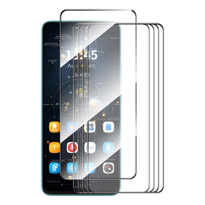5 uds ENKAY Hat-Prince Full Glue alta película de vidrio templado de aluminio y silicio, For Redmi Note 15 Pro 5G Global 163.6mm, For Redmi 15C Global 171.5mm / Poco C85, For Redmi 15C 5G / 4G EU 173mm, For Redmi 13X, For Redmi Note 14S 4G             ...