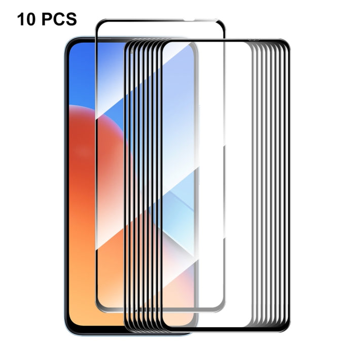 10 Uds ENKAY Hat-Prince Full Glue película de vidrio templado de aluminio y silicio, For Redmi Note 15 Pro 5G Global 163.6mm, For Redmi 15C Global 171mm / Poco C85, For Redmi 15C 5G / 4G EU 173mm, For Redmi 13X, For Redmi Note 14S 4G, For Redmi Turbo 4...