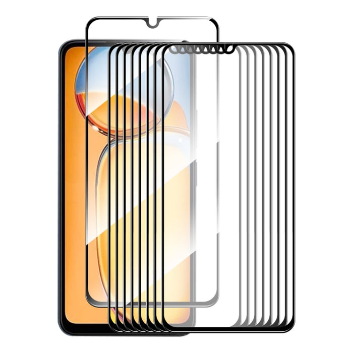 10 Uds ENKAY Hat-Prince Full Glue película de vidrio templado de aluminio y silicio, For Redmi Note 15 Pro 5G Global 163.6mm, For Redmi 15C Global 171mm / Poco C85, For Redmi 15C 5G / 4G EU 173mm, For Redmi 13X, For Redmi Note 14S 4G, For Redmi Turbo 4...