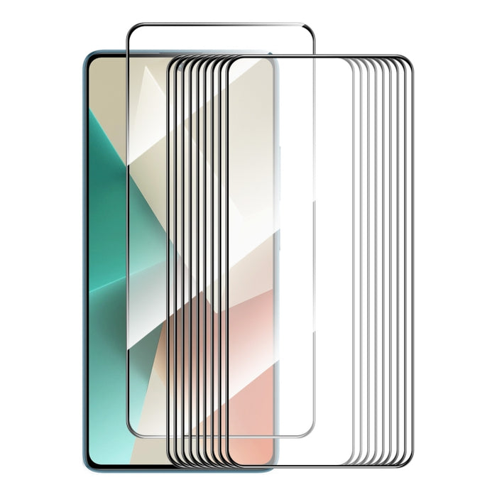10 Uds ENKAY Hat-Prince Full Glue película de vidrio templado de aluminio y silicio, For Redmi Note 15 Pro 5G Global 163.6mm, For Redmi 15C Global 171mm / Poco C85, For Redmi 15C 5G / 4G EU 173mm, For Redmi 13X, For Redmi Note 14S 4G, For Redmi Turbo 4...