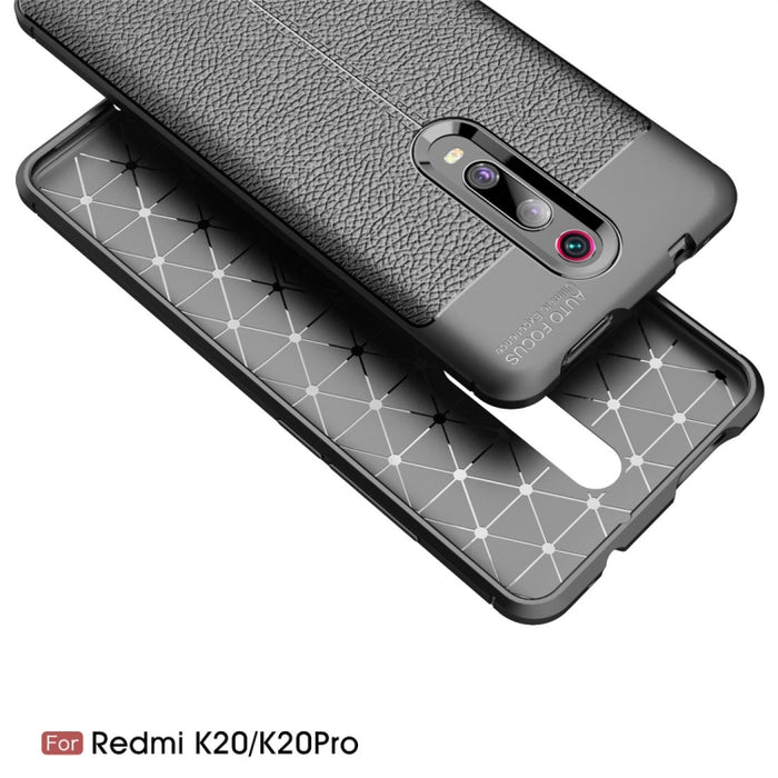 Funda Litchi Texture TPU a prueba de golpes para Xiaomi Redmi k20 / k20Pro, For Redmi K20