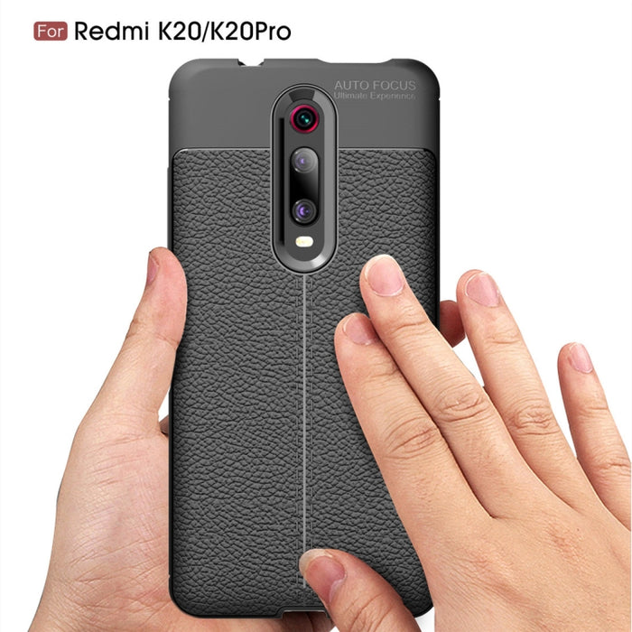 Funda Litchi Texture TPU a prueba de golpes para Xiaomi Redmi k20 / k20Pro, For Redmi K20