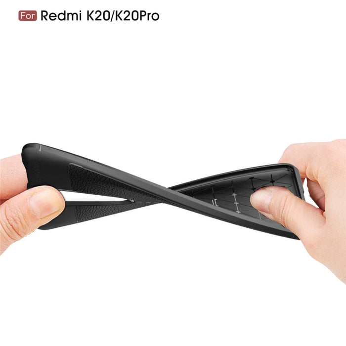Funda Litchi Texture TPU a prueba de golpes para Xiaomi Redmi k20 / k20Pro, For Redmi K20