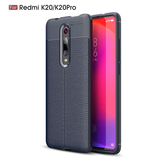 Funda Litchi Texture TPU a prueba de golpes para Xiaomi Redmi k20 / k20Pro, For Redmi K20