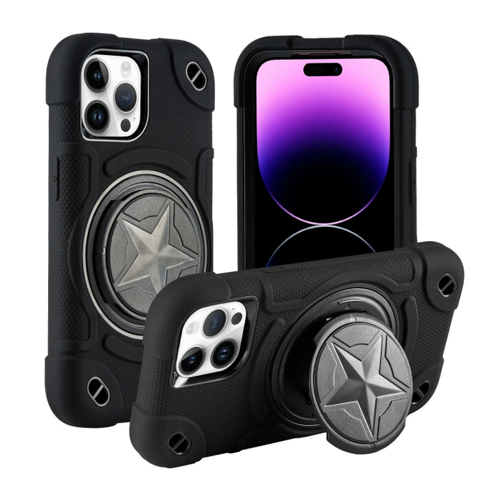 Shield PC Funda híbrida de silicona para teléfono