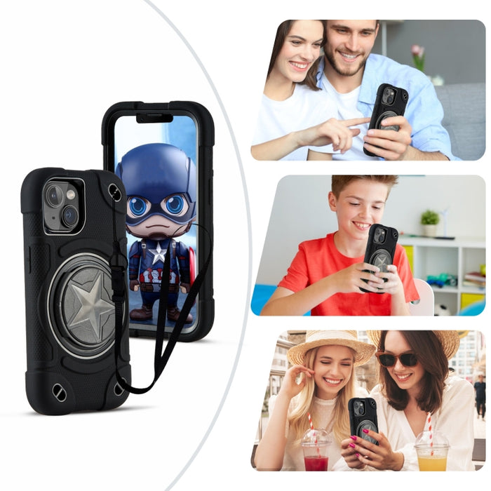 Shield PC Funda híbrida de silicona para teléfono