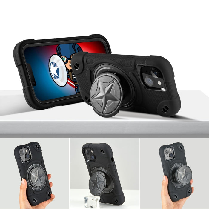 Shield PC Funda híbrida de silicona para teléfono