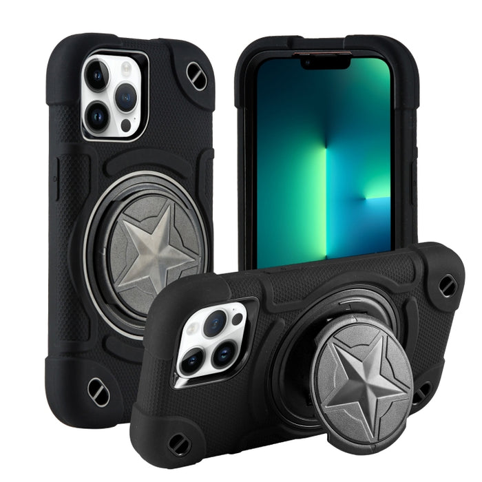 Shield PC Funda híbrida de silicona para teléfono