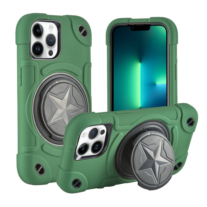 Shield PC Funda híbrida de silicona para teléfono