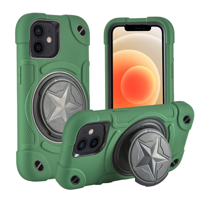 Shield PC Funda híbrida de silicona para teléfono