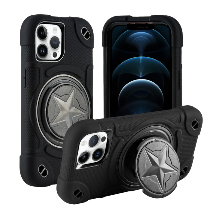 Shield PC Funda híbrida de silicona para teléfono