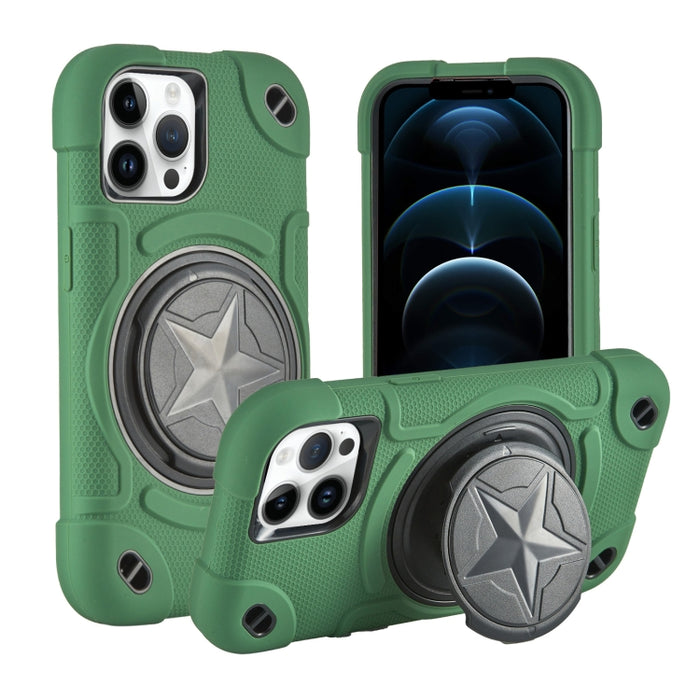 Shield PC Funda híbrida de silicona para teléfono