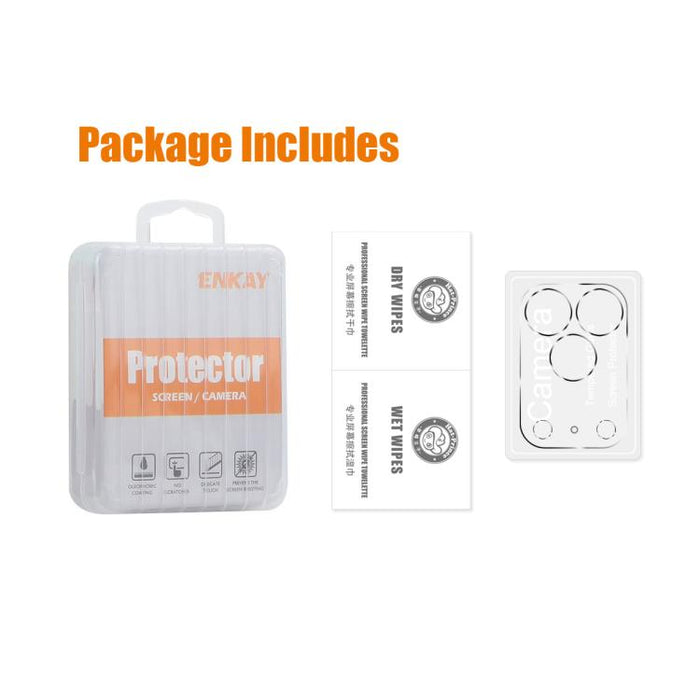 ENKAY Hat-Prince 9H Película de vidrio templado para lente de cámara trasera, For iPhone 17 Pro Max, For iPhone 17 Pro, For iPhone 17, For iPhone Air, For iPhone 16e, For iPhone 15 Pro / 15 Pro Max, For iPhone 15 / 15 Plus, For iPhone 16 Pro / 16 Pro M...